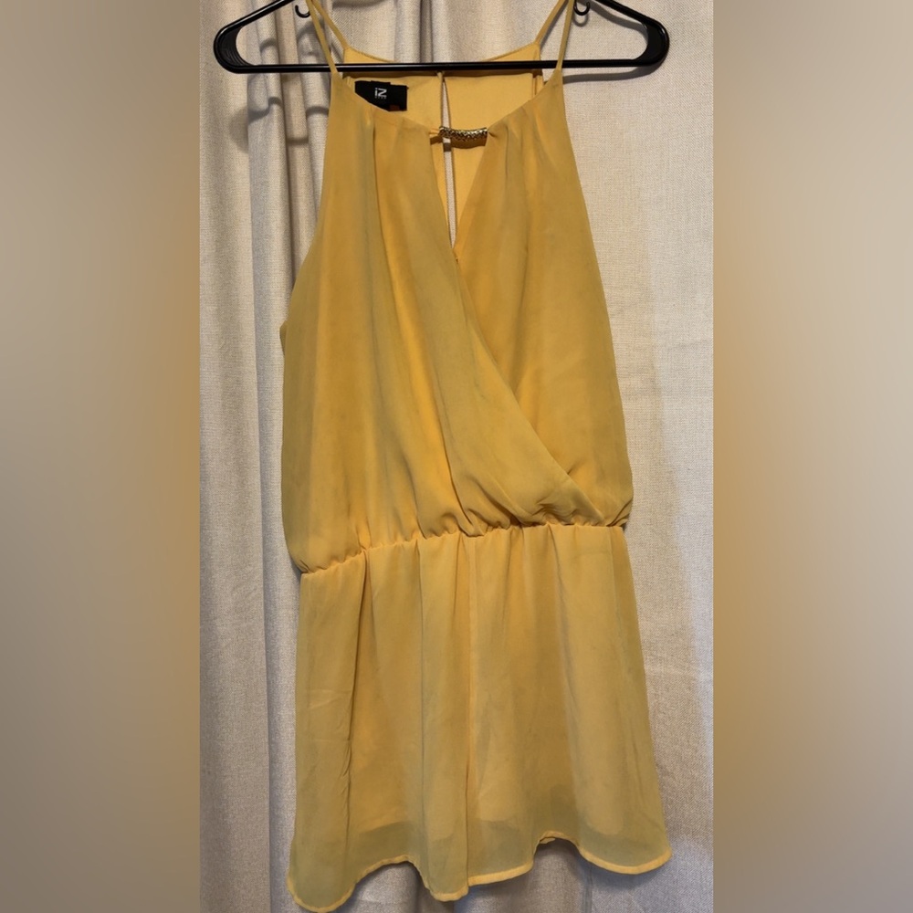 Iz Byer Yellow Romper